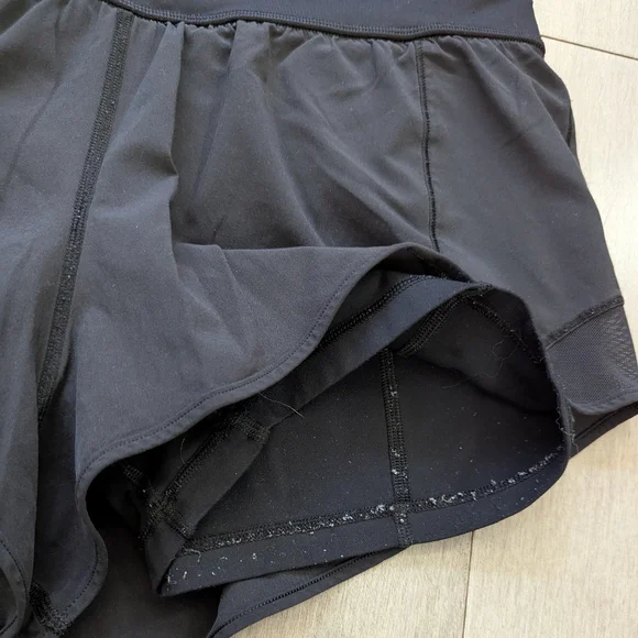 Lululemon Black Hotty Hot Built In Biker Shorts 2.5" Inseam Size 8 - Picture 2 of 10